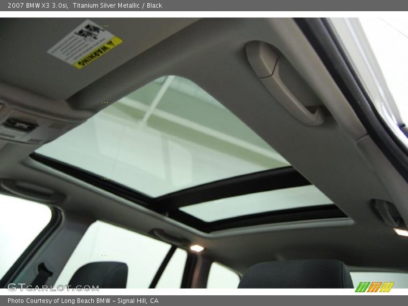 Titanium Silver Metallic / Black 2007 BMW X3 3.0si