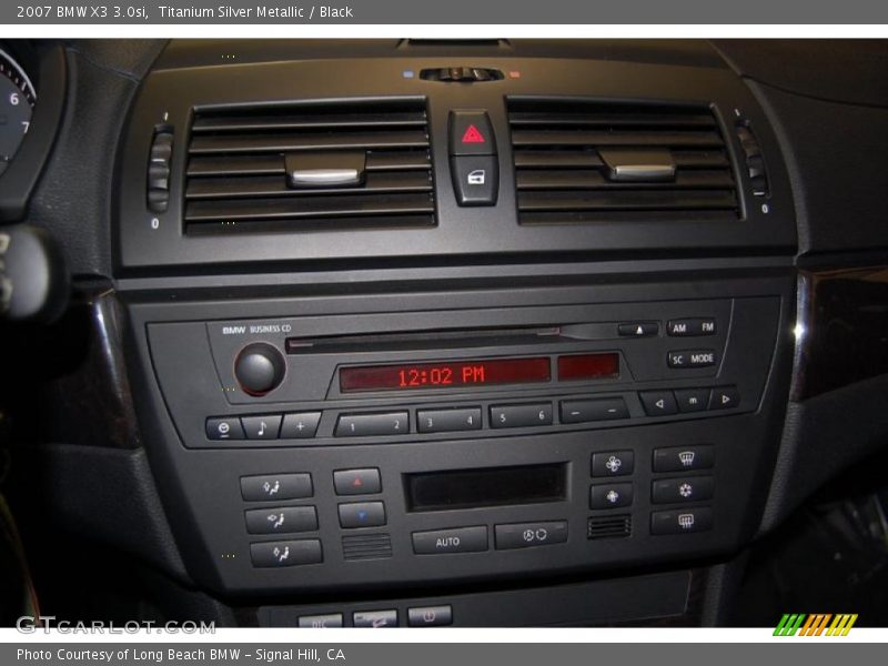 Titanium Silver Metallic / Black 2007 BMW X3 3.0si
