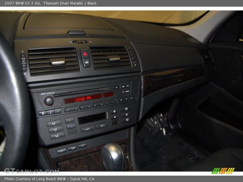 Titanium Silver Metallic / Black 2007 BMW X3 3.0si