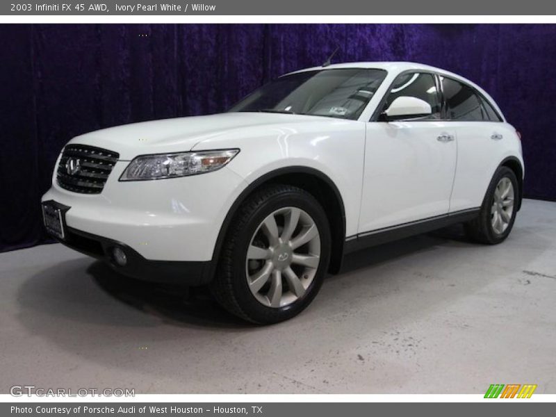 Ivory Pearl White / Willow 2003 Infiniti FX 45 AWD