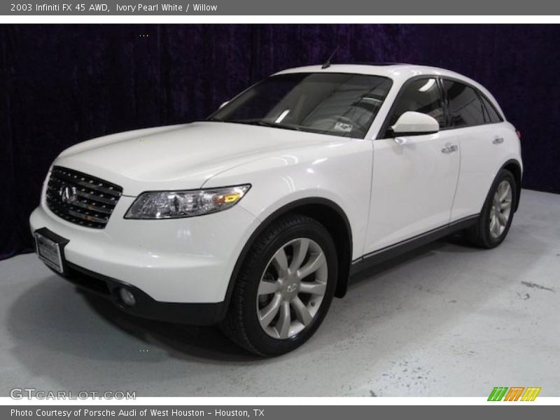Ivory Pearl White / Willow 2003 Infiniti FX 45 AWD