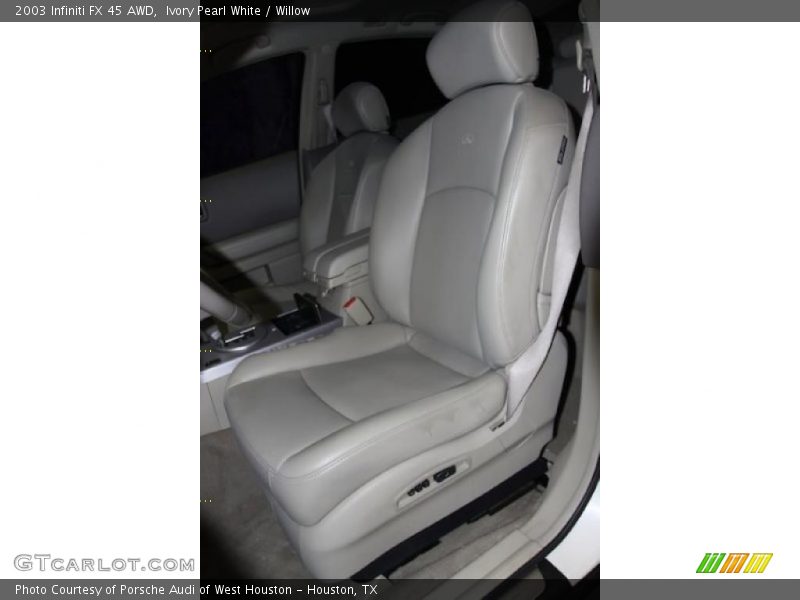 Ivory Pearl White / Willow 2003 Infiniti FX 45 AWD