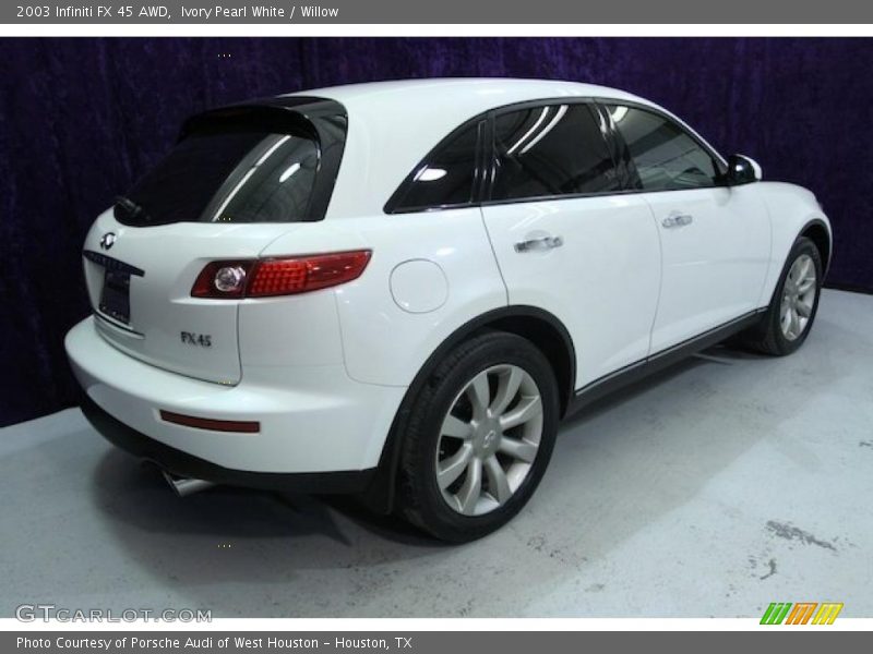 Ivory Pearl White / Willow 2003 Infiniti FX 45 AWD