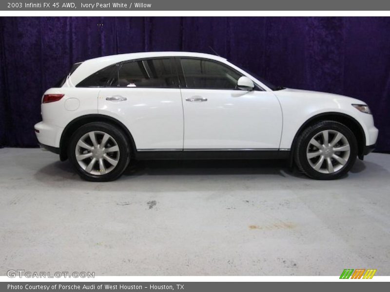 Ivory Pearl White / Willow 2003 Infiniti FX 45 AWD