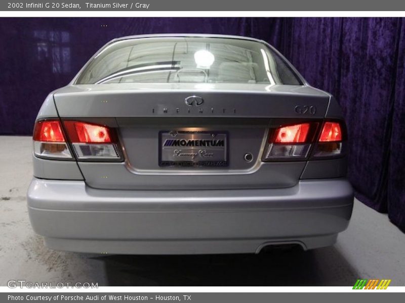 Titanium Silver / Gray 2002 Infiniti G 20 Sedan