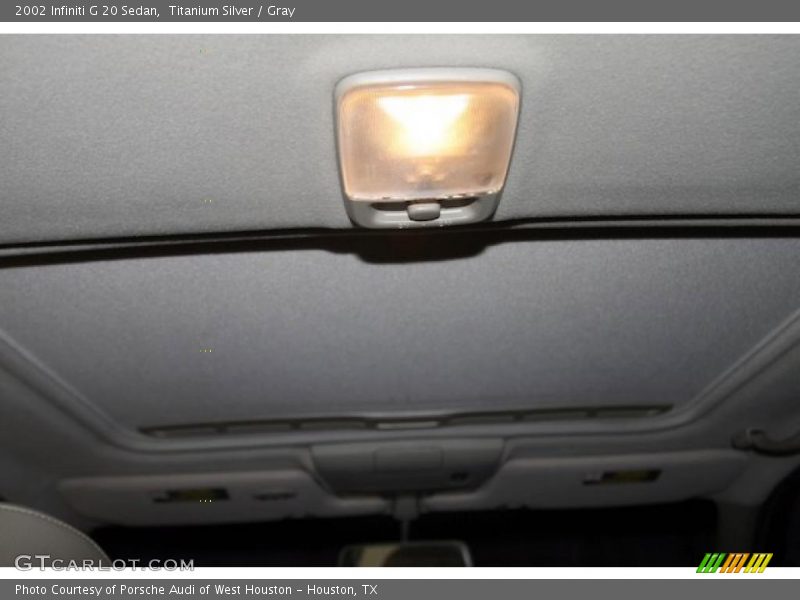 Titanium Silver / Gray 2002 Infiniti G 20 Sedan