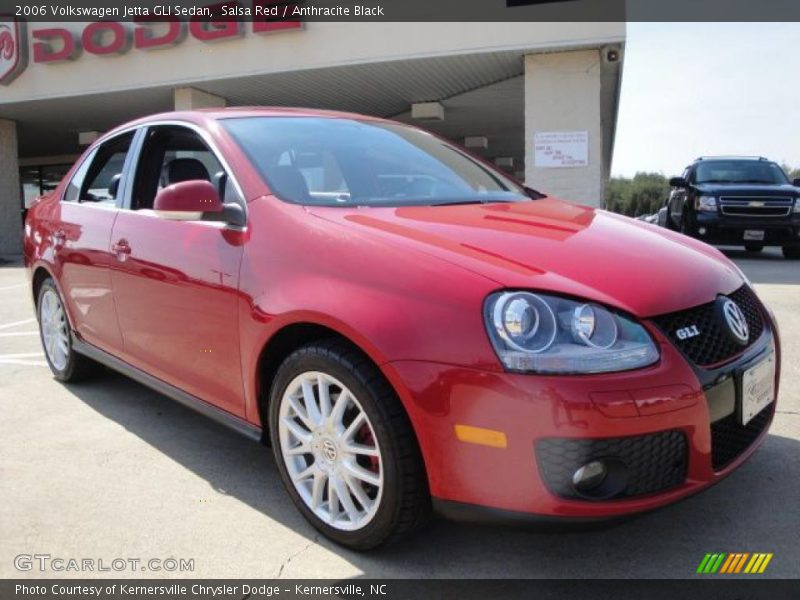 Salsa Red / Anthracite Black 2006 Volkswagen Jetta GLI Sedan