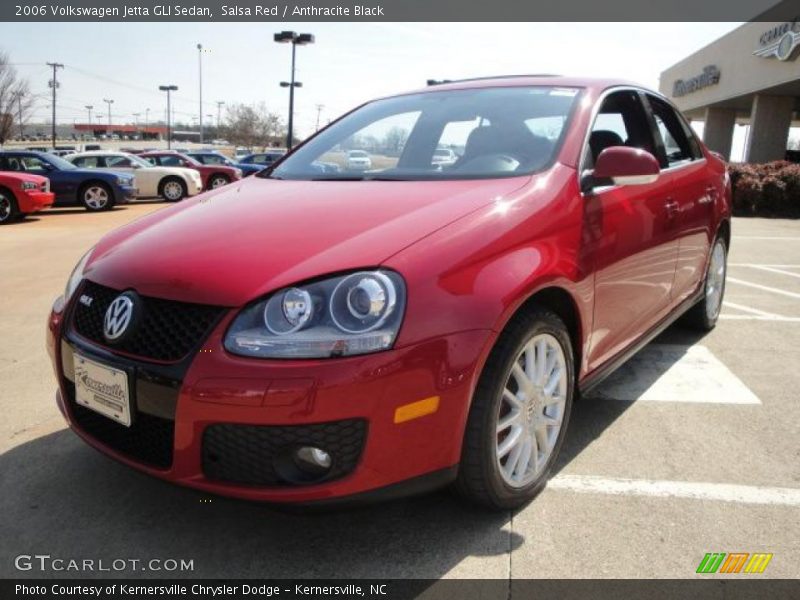 Salsa Red / Anthracite Black 2006 Volkswagen Jetta GLI Sedan