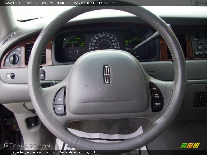Midnight Grey Metallic / Light Graphite 2002 Lincoln Town Car Executive