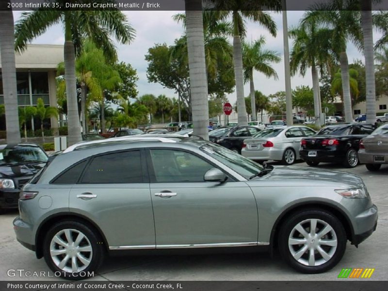 Diamond Graphite Metallic / Brick 2008 Infiniti FX 35