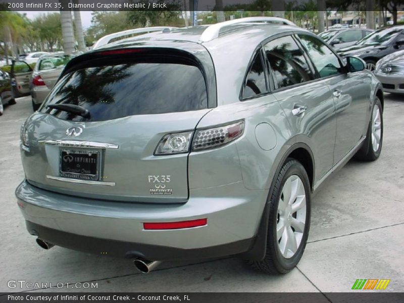 Diamond Graphite Metallic / Brick 2008 Infiniti FX 35