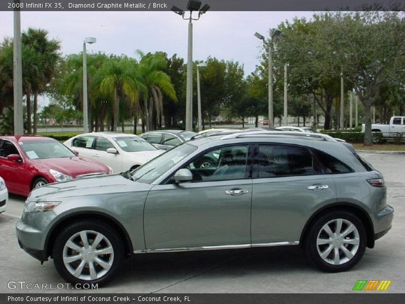 Diamond Graphite Metallic / Brick 2008 Infiniti FX 35