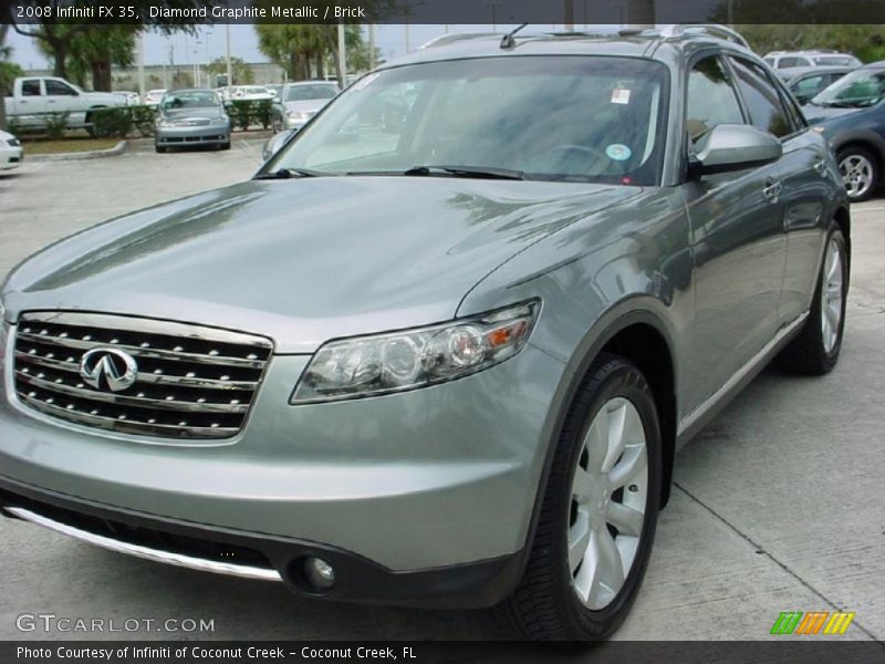 Diamond Graphite Metallic / Brick 2008 Infiniti FX 35
