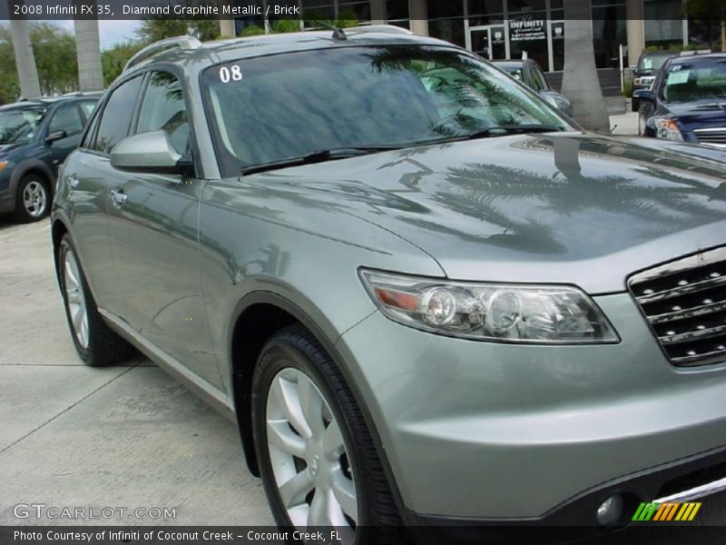 Diamond Graphite Metallic / Brick 2008 Infiniti FX 35