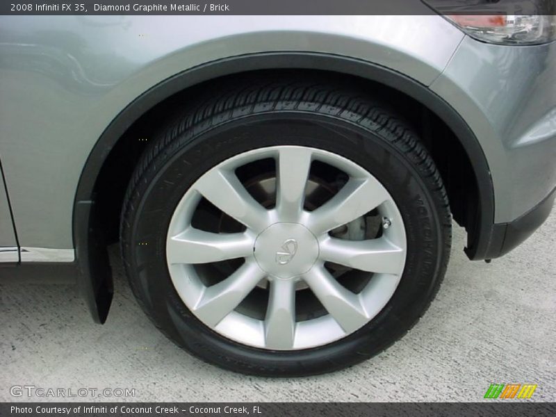 Diamond Graphite Metallic / Brick 2008 Infiniti FX 35