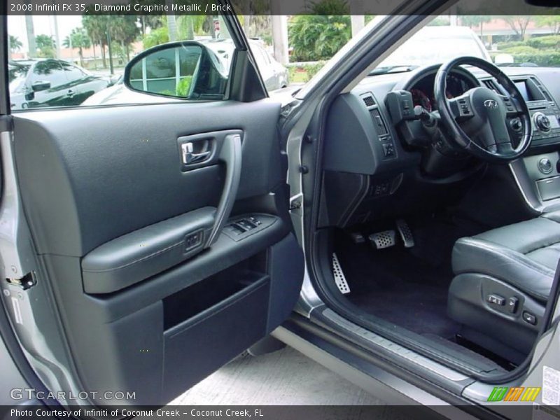 Diamond Graphite Metallic / Brick 2008 Infiniti FX 35