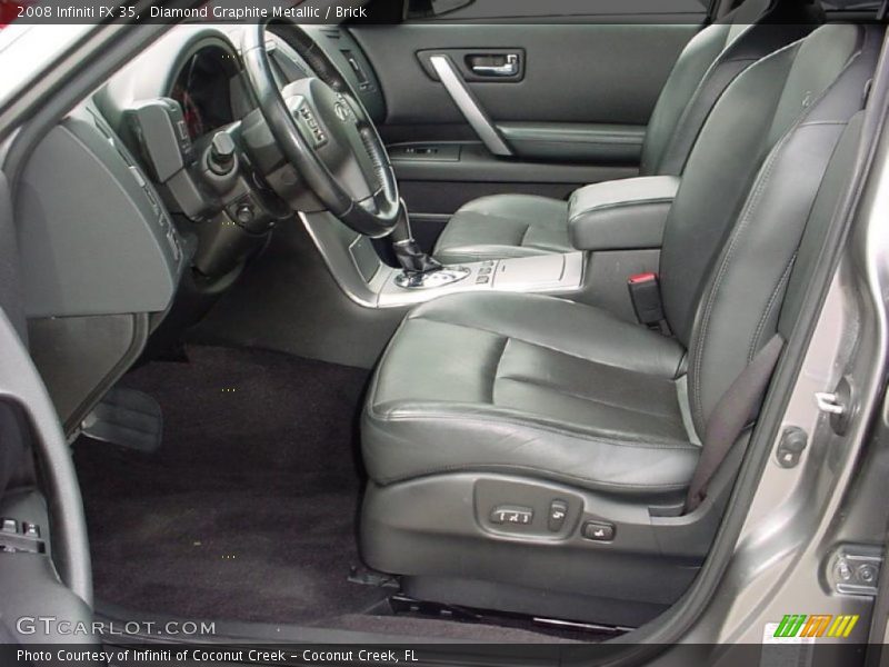 Diamond Graphite Metallic / Brick 2008 Infiniti FX 35