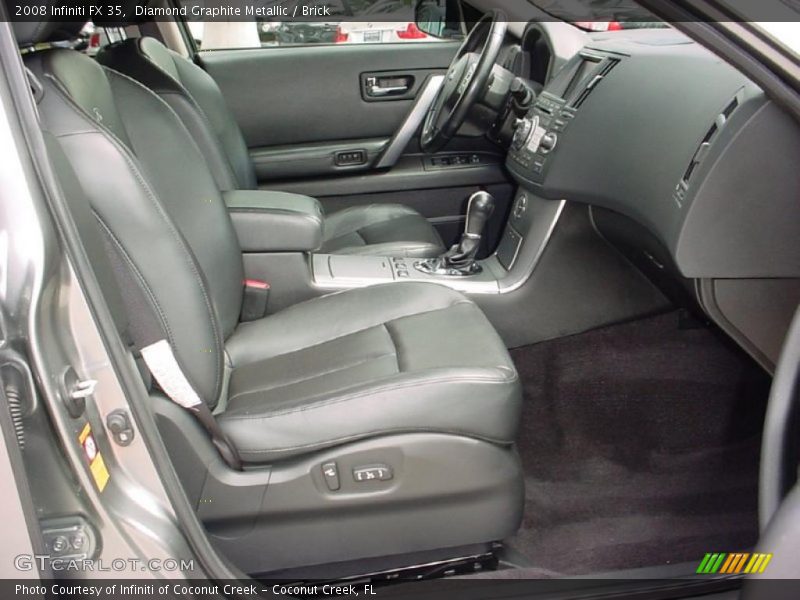 Diamond Graphite Metallic / Brick 2008 Infiniti FX 35