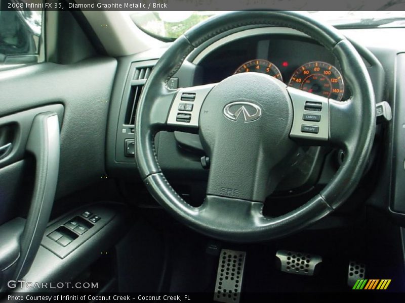 Diamond Graphite Metallic / Brick 2008 Infiniti FX 35