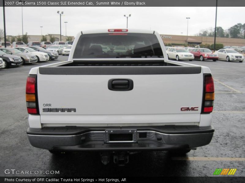 Summit White / Ebony Black 2007 GMC Sierra 1500 Classic SLE Extended Cab