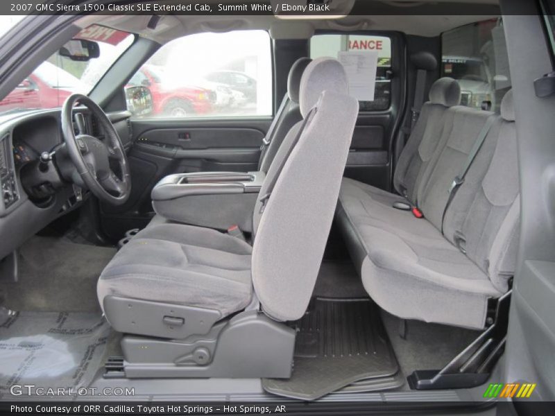 Summit White / Ebony Black 2007 GMC Sierra 1500 Classic SLE Extended Cab