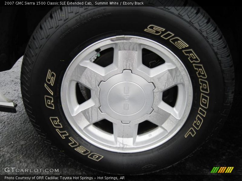 Summit White / Ebony Black 2007 GMC Sierra 1500 Classic SLE Extended Cab