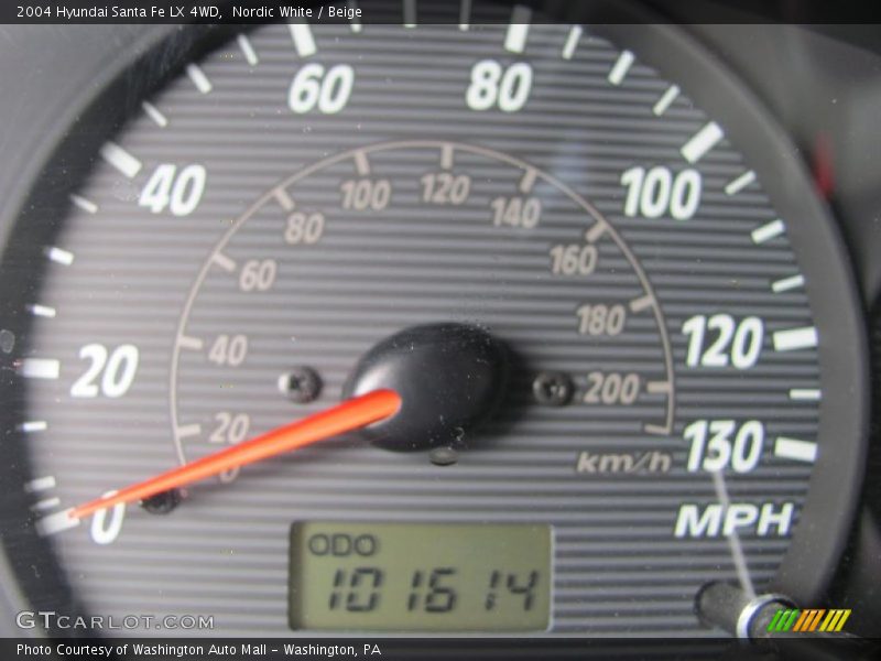 Nordic White / Beige 2004 Hyundai Santa Fe LX 4WD