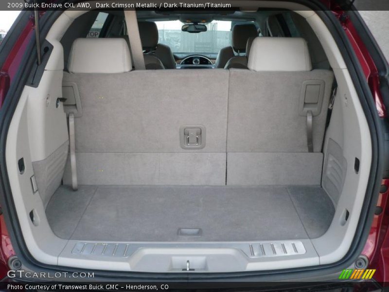 Dark Crimson Metallic / Dark Titanium/Titanium 2009 Buick Enclave CXL AWD