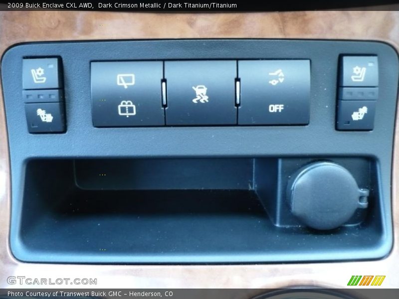 Dark Crimson Metallic / Dark Titanium/Titanium 2009 Buick Enclave CXL AWD