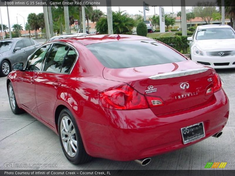 Garnet Ember Red / Graphite 2008 Infiniti G 35 Sedan