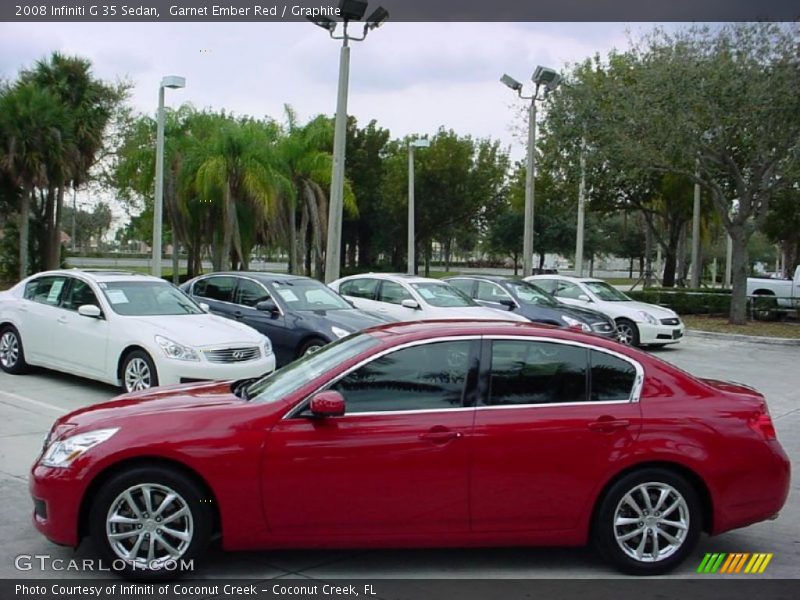 Garnet Ember Red / Graphite 2008 Infiniti G 35 Sedan