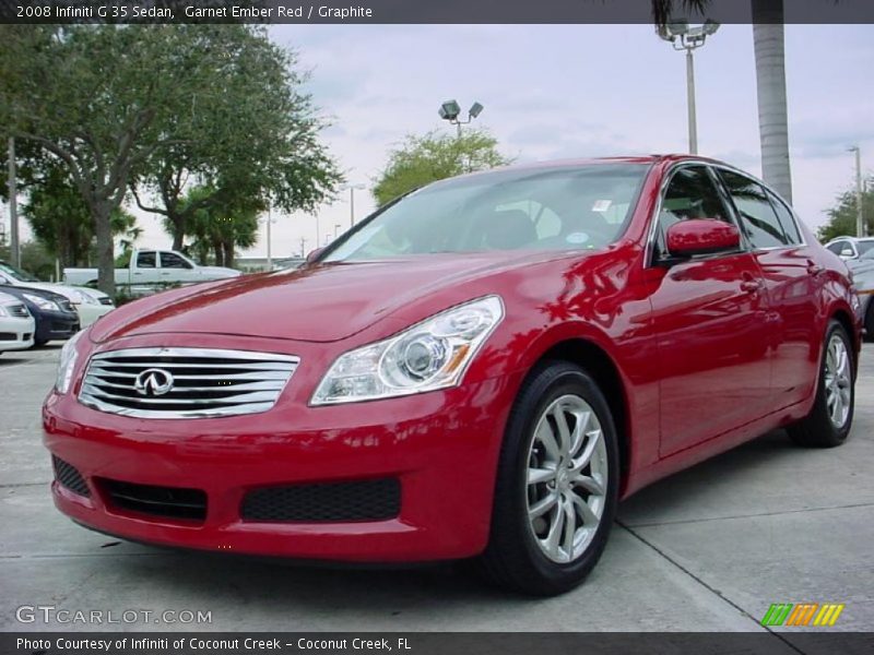 Garnet Ember Red / Graphite 2008 Infiniti G 35 Sedan