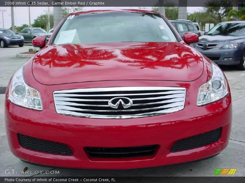 Garnet Ember Red / Graphite 2008 Infiniti G 35 Sedan