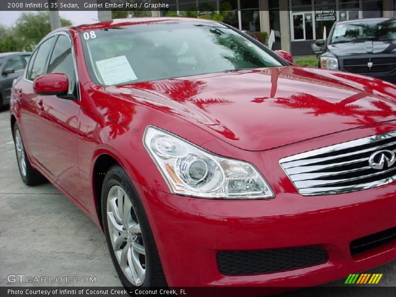 Garnet Ember Red / Graphite 2008 Infiniti G 35 Sedan
