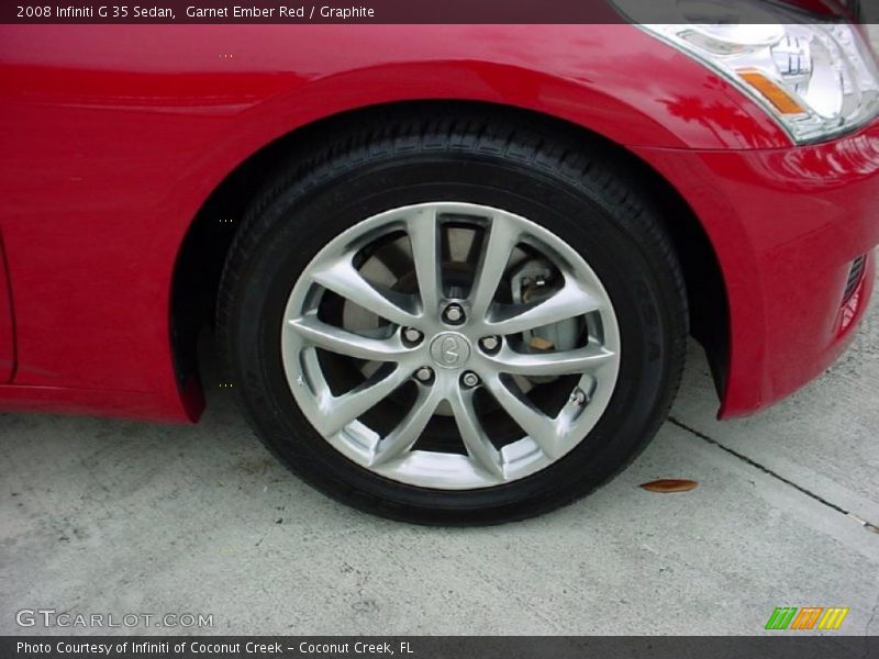 Garnet Ember Red / Graphite 2008 Infiniti G 35 Sedan