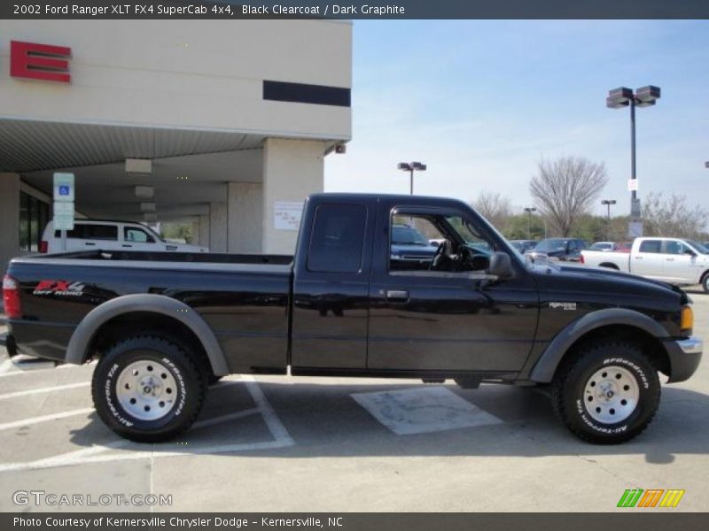 Black Clearcoat / Dark Graphite 2002 Ford Ranger XLT FX4 SuperCab 4x4