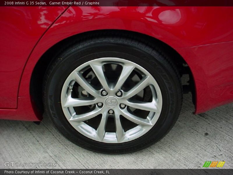 Garnet Ember Red / Graphite 2008 Infiniti G 35 Sedan