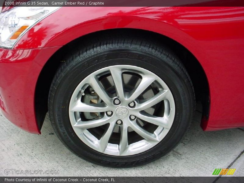 Garnet Ember Red / Graphite 2008 Infiniti G 35 Sedan