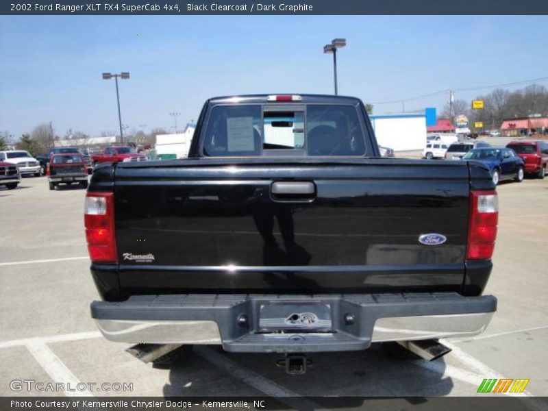 Black Clearcoat / Dark Graphite 2002 Ford Ranger XLT FX4 SuperCab 4x4