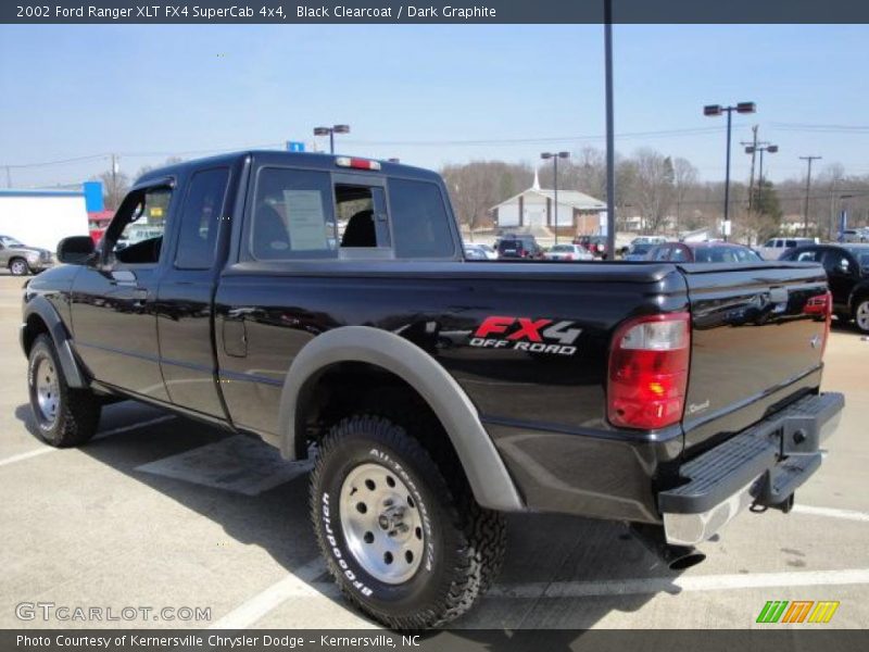 Black Clearcoat / Dark Graphite 2002 Ford Ranger XLT FX4 SuperCab 4x4