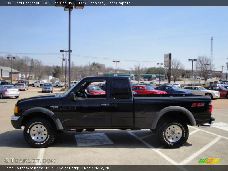 Black Clearcoat / Dark Graphite 2002 Ford Ranger XLT FX4 SuperCab 4x4