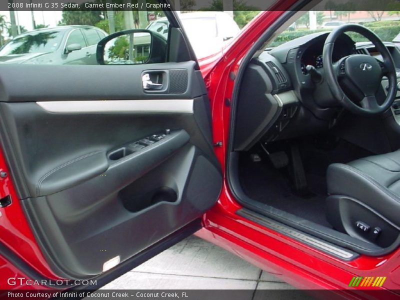 Garnet Ember Red / Graphite 2008 Infiniti G 35 Sedan