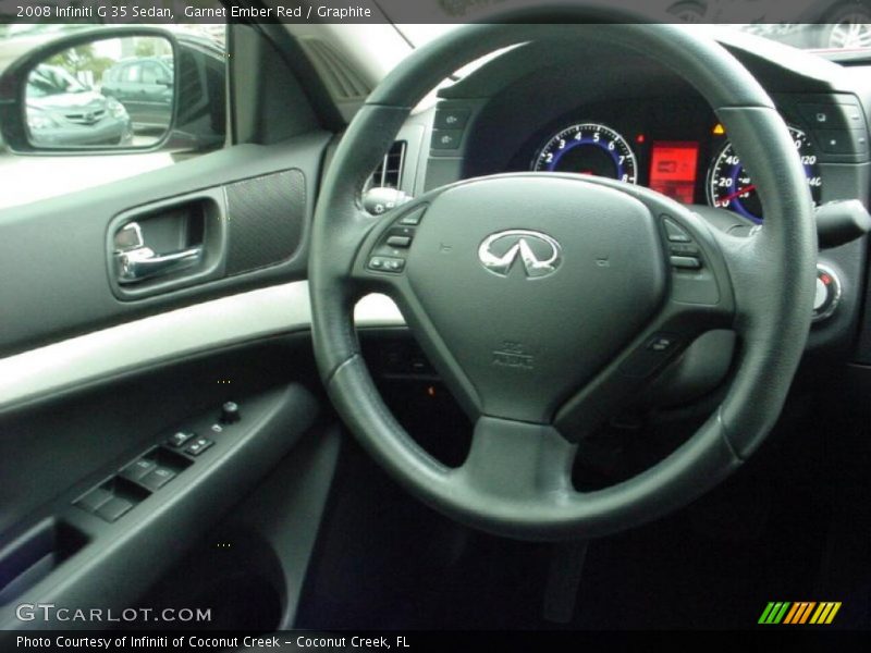 Garnet Ember Red / Graphite 2008 Infiniti G 35 Sedan
