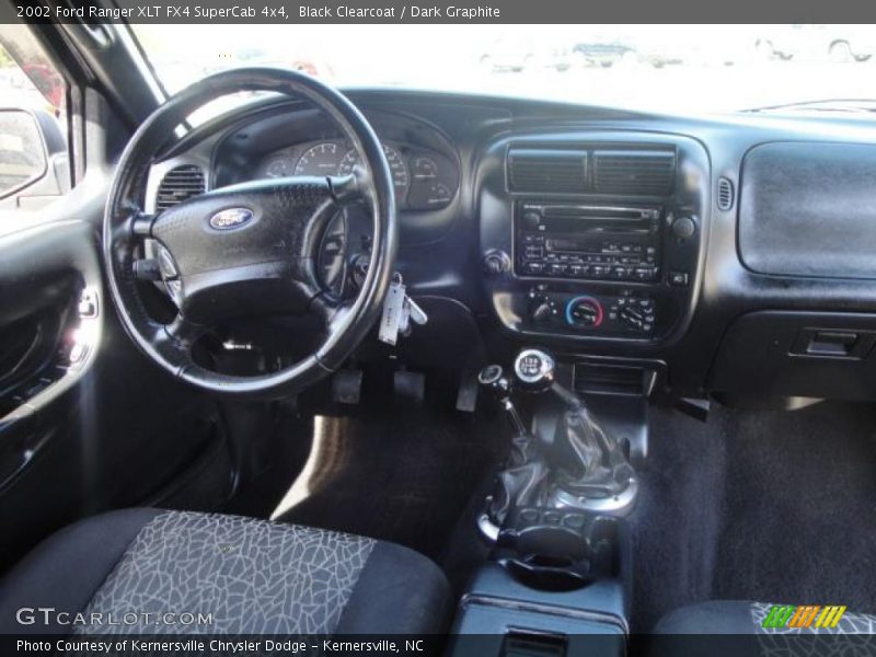 Black Clearcoat / Dark Graphite 2002 Ford Ranger XLT FX4 SuperCab 4x4