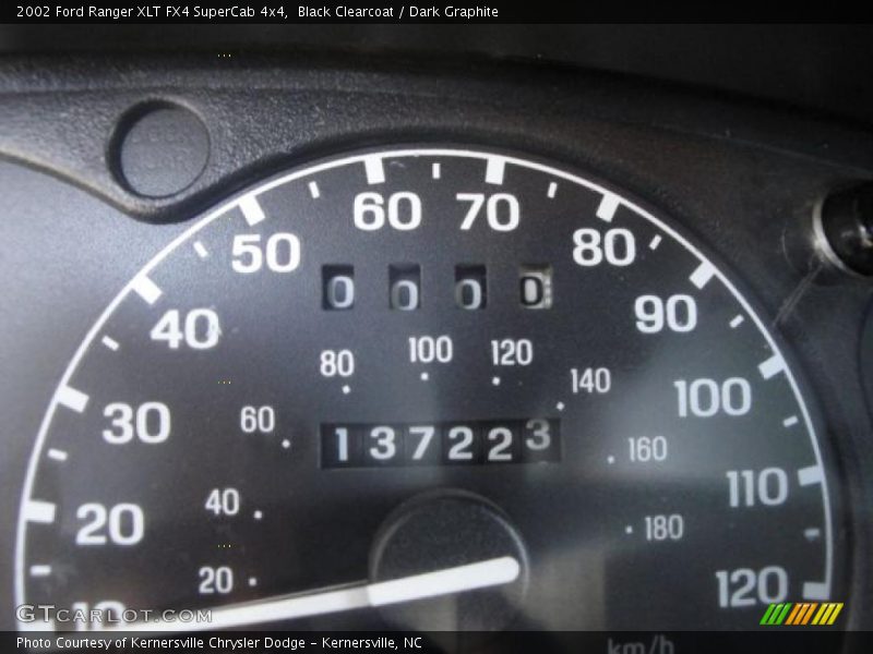 Black Clearcoat / Dark Graphite 2002 Ford Ranger XLT FX4 SuperCab 4x4