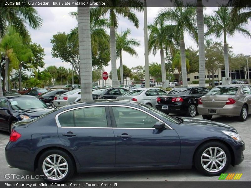 Blue Slate Metallic / Graphite 2009 Infiniti G 37 Sedan