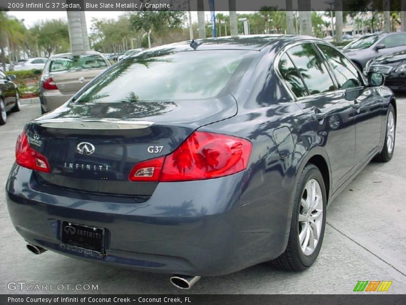Blue Slate Metallic / Graphite 2009 Infiniti G 37 Sedan