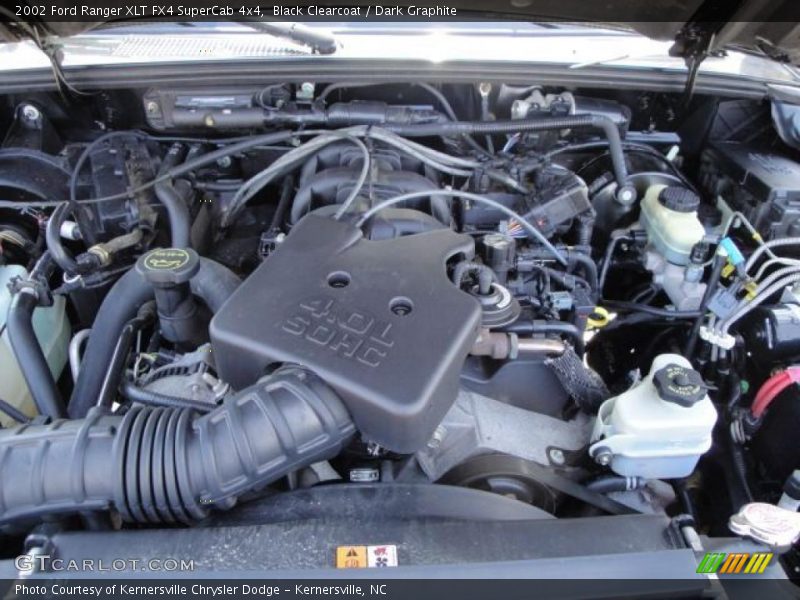 Black Clearcoat / Dark Graphite 2002 Ford Ranger XLT FX4 SuperCab 4x4