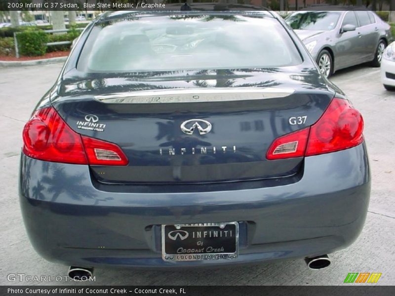 Blue Slate Metallic / Graphite 2009 Infiniti G 37 Sedan