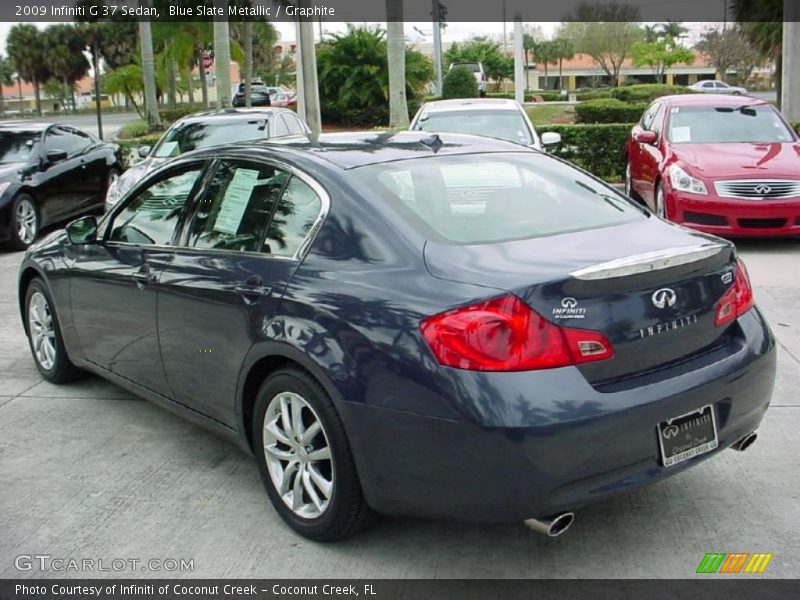Blue Slate Metallic / Graphite 2009 Infiniti G 37 Sedan